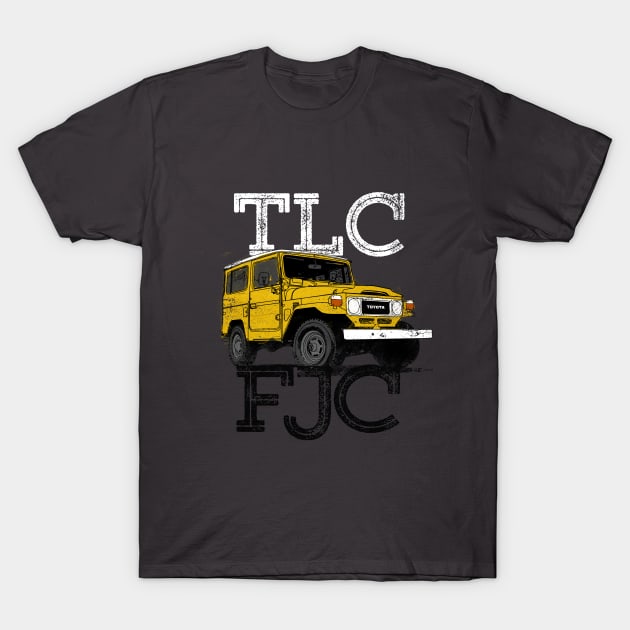 TLC, FJC, BJ40, vintage FJ40 Toyota Cruiser best off road T-Shirt for Birthday gift T-Shirt by mismail